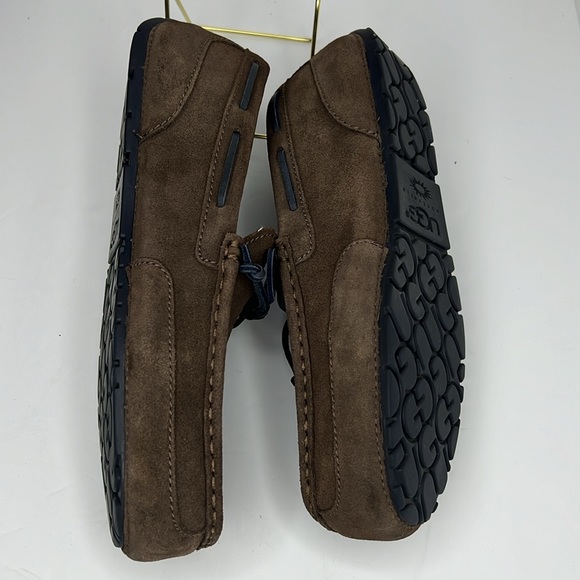Authentic UGG Australia Chester Slip On Loafers Slippers Men's Size 10 EEE Brown - Picture 5 of 10